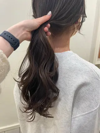 ロング 韓国ヘア ‎⟡.·KANA🐥のヘアスタイル