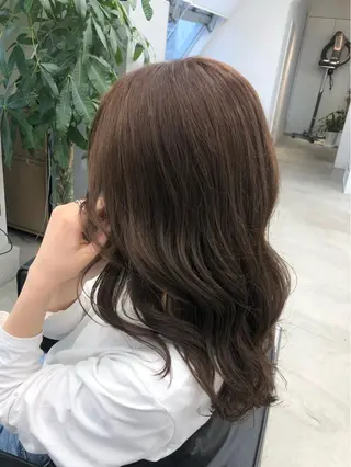 セミロング 🌼渋谷韓国レイヤー 桑尾幸奈🌼のヘアスタイル