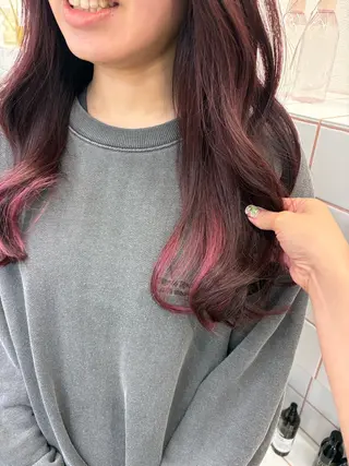 ロング カラー NIKO/名古屋/ 伏見/花屋併設のヘアスタイル