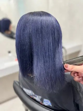 ミディアム 🌟YUYA/寒色/ エクステ/ハイトーンのヘアスタイル