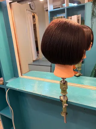 ショート SALONDEHANOKA所属・淵野辺縮毛矯正 ✂️椎葉えまのヘアスタイル