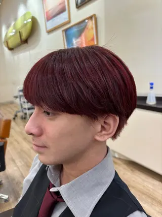 カラー メンズ メンズ特化カットパー マカラー坂田柊のヘアスタイル