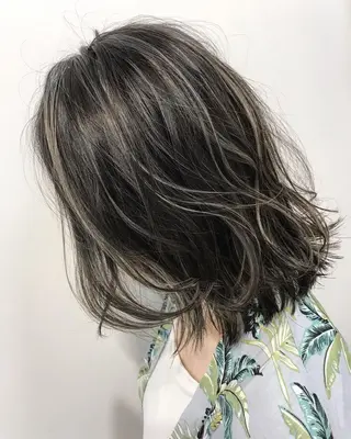 ミディアム カラー grow恵比寿【グロウ】髪質改善/ハイライト/ブリーチ/レイヤーカット所属・奥野 貴史　代表　レイヤーのヘアスタイル