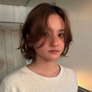 ショート カラー レイヤー/ベージュ mikuのヘアスタイル