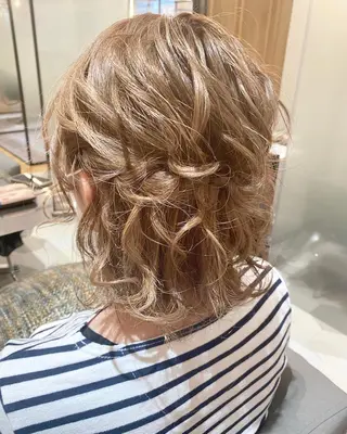 ショート ヘアアレンジ 🌈🌸あおき みちる🌟💗のヘアスタイル