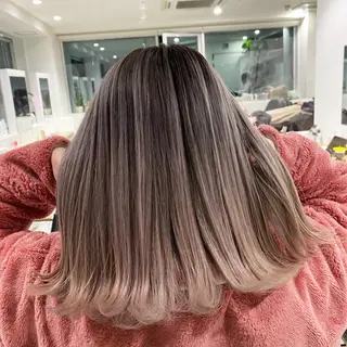 ミディアム カラー JILBLAN京都 ショート/ハイライトのヘアスタイル