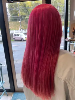 ロング カラー 安井 亮介のヘアスタイル