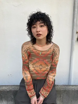 パーマ 吉岡 さゆりのヘアスタイル