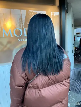 ロング MOLLASALON 浅香山店所属・髪質改善カラー 縮毛矯正🤍辻桃加のヘアスタイル