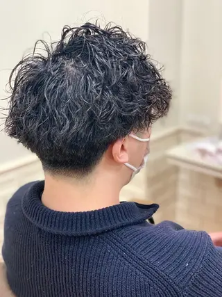 ショート パーマ メンズ naoc area2 chie＊奈良生駒市のヘアスタイル