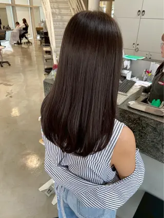 ロング 美髪矯正🍀 似合わせカット渡邊のヘアスタイル