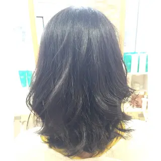 セミロング 髪質改善/透感カラー 山下輝人のヘアスタイル