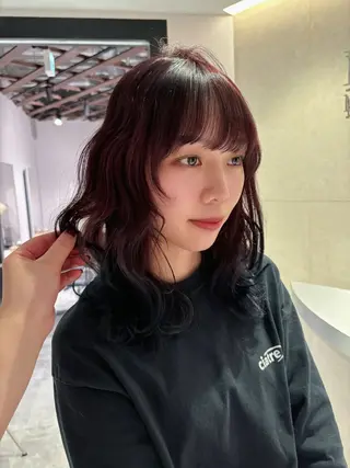 ミディアム カラー Mai🍀西梅田 メンズカットモデルのヘアスタイル
