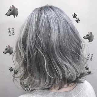 ミディアム カラー 【髪質改善特化】 艶髪/透明感カラーのヘアスタイル