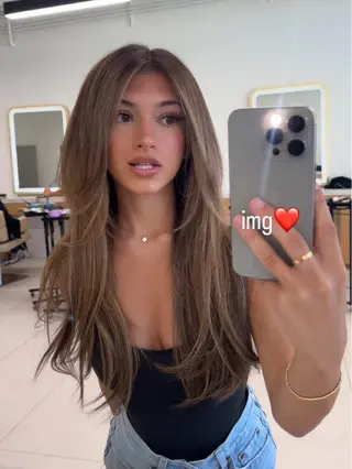 ロング カラー YOLO所属・SHINO 渋谷／モデル募集のヘアスタイル