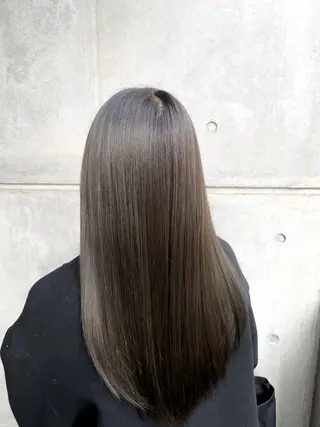 ロング カラー 髪質改善つくば 韓国風カット内田のヘアスタイル