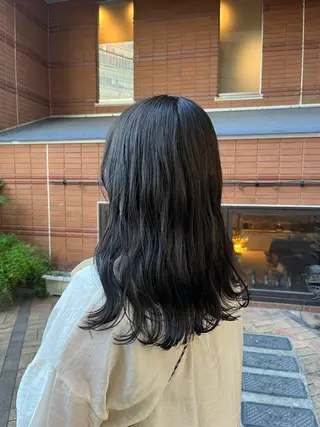 ミディアム カラー パーマ ヘアアレンジ メンズ キッズ ネイル マツエク・マツパ アイブロウ 🧃Kawakami kotomi🧃のヘアスタイル