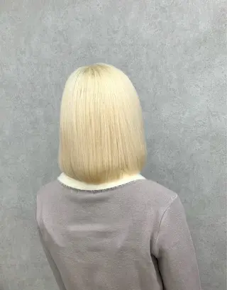 ミディアム カラー UNBLEACH ブリーチカラーのヘアスタイル