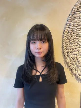 ロング カラー レイヤー/透明感カラ ー/茅ヶ崎/momiのヘアスタイル