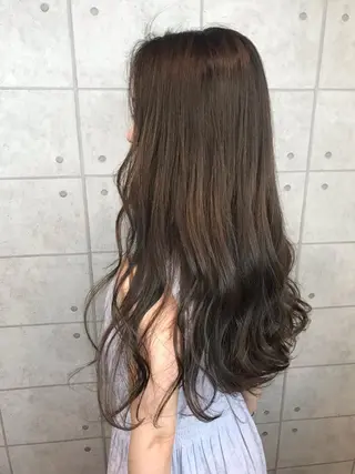 ロング カラー ヘアアレンジ knock【ノック】所属・烏丸韓国ヘア🇰🇷 ayaka🎀のヘアスタイル