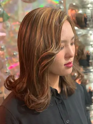 ミディアム haco+所属・🌈派手髪エクステ ブレイズ🌈ひろとのヘアスタイル