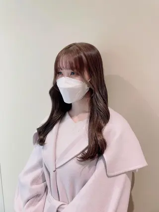 セミロング カラー ヘアアレンジ Ella所属・nana【艶髪】/ レイヤー/縮毛矯正のヘアスタイル