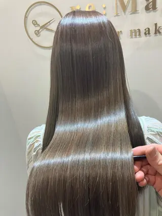 ロング カラー ヘアアレンジ キッズ 横浜関内髪質改善 re:Magoのヘアスタイル