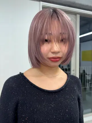 ショート Nu:v所属・hai.moe/ 透明感カラー/恵比寿のヘアスタイル
