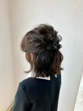 ミディアム ヘアアレンジ 清水 美香のヘアスタイル