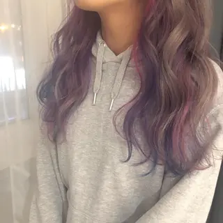 ロング カラー ORIKA 美容室のヘアスタイル