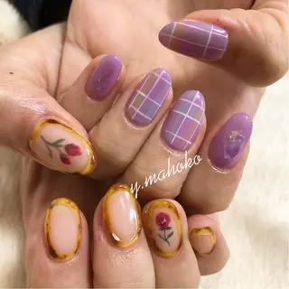 ネイル She nail studio 原宿所属・パラジェル有/ スカルプ/mahoのネイルデザイン