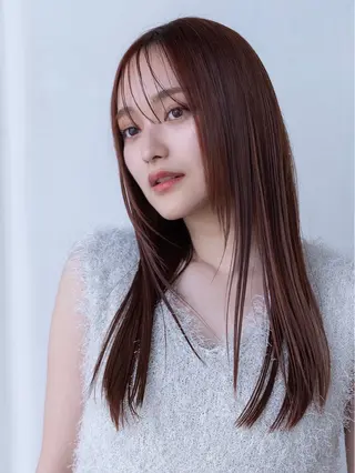 ロング パーマ 立川/ブリーチ/ 髪質改善/西川翔真のヘアスタイル