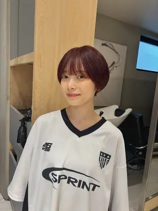 ショート カラー ヘアアレンジ 艶髪/レイヤーカット 🐣misakiのヘアスタイル