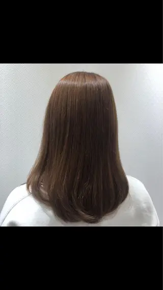 セミロング カラー 森本　舞✴︎ 似合わせパーマのヘアスタイル