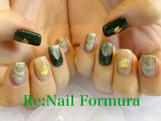 ミディアム Re:Nail Formula所属・kido chieのネイルデザイン
