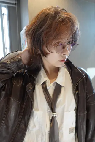 ミディアム カラー さと ちはるのヘアスタイル