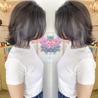 ミディアム カラー grand juteのヘアスタイル
