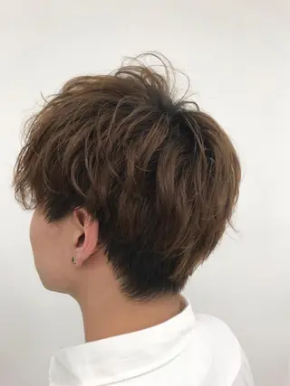 ショート カラー メンズ Ash中目黒店 榊間茜のヘアスタイル