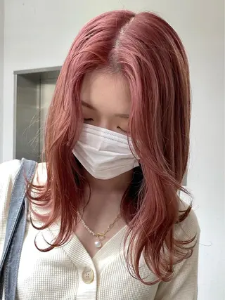 ロング カラー 韓国/ハイトーン/ ボブ🎀MIKU🎀のヘアスタイル