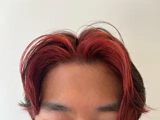 カラー メンズ 🪽羽エク/Ash 店長/折目奈央🪽のヘアスタイル