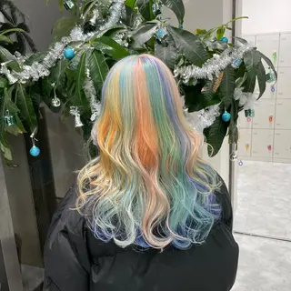 セミロング カラー SALOWIN札幌大通店所属・‎🤍札幌ハイトーン 🤍シンゴのヘアスタイル