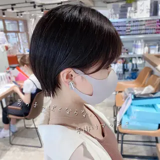 ショート ✨圧倒的満足度◎ 小顔美人ショート✨佃のヘアスタイル