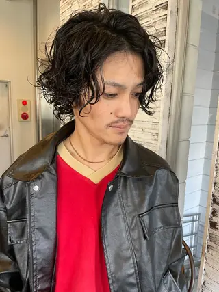 ショート パーマ メンズ メンズカット/パーマ 特化motooのヘアスタイル