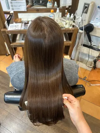 ロング カラー 徳 永のヘアスタイル