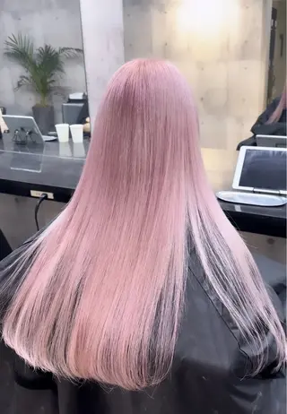 セミロング Maison所属・Maison髪質改善 ブリーチ/ハイライトのヘアスタイル