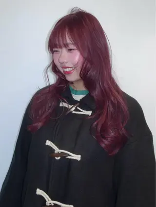 セミロング カラー ナチュラル/透明感/ ナツミのヘアスタイル