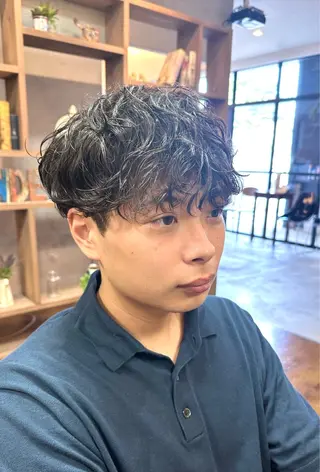 セミロング パーマ メンズ Salonde  COCO所属・メンズ専門美容師 RIOのヘアスタイル