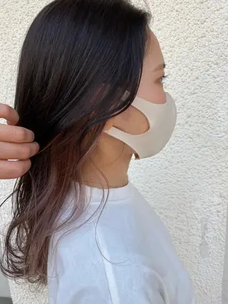 セミロング putri店長 和田鈴采のヘアスタイル