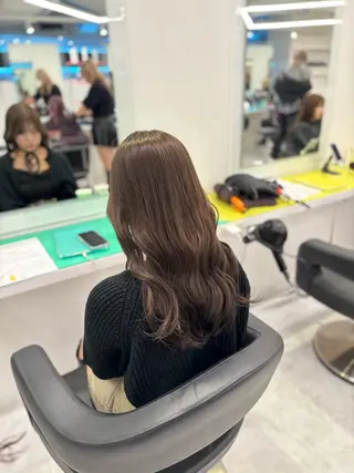 ロング カラー 大人っぽベージュ🤍 当日予約◎ヒロトのヘアスタイル