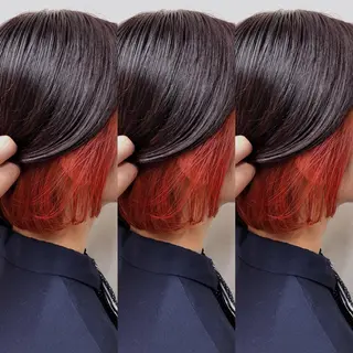 ショート カラー 髪質改善/レイヤー ストウシンゴのヘアスタイル